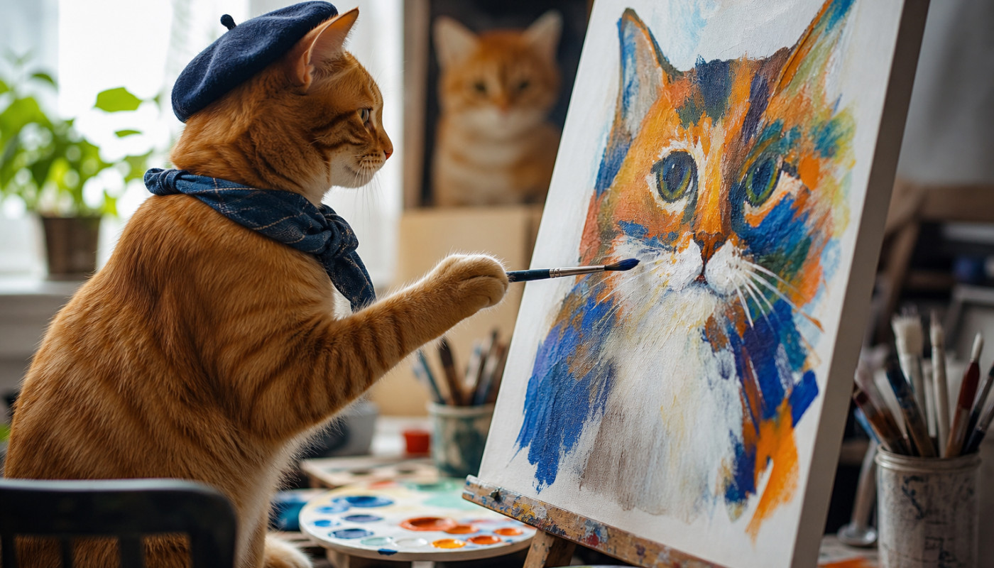 Intelligence artificielle : quand les chats rencontrent l’art généré par image